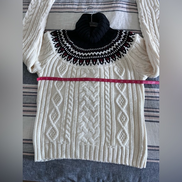 ST JOHNS BAY | L | FAIRISLE cable knit sweater - Picture 5 of 11